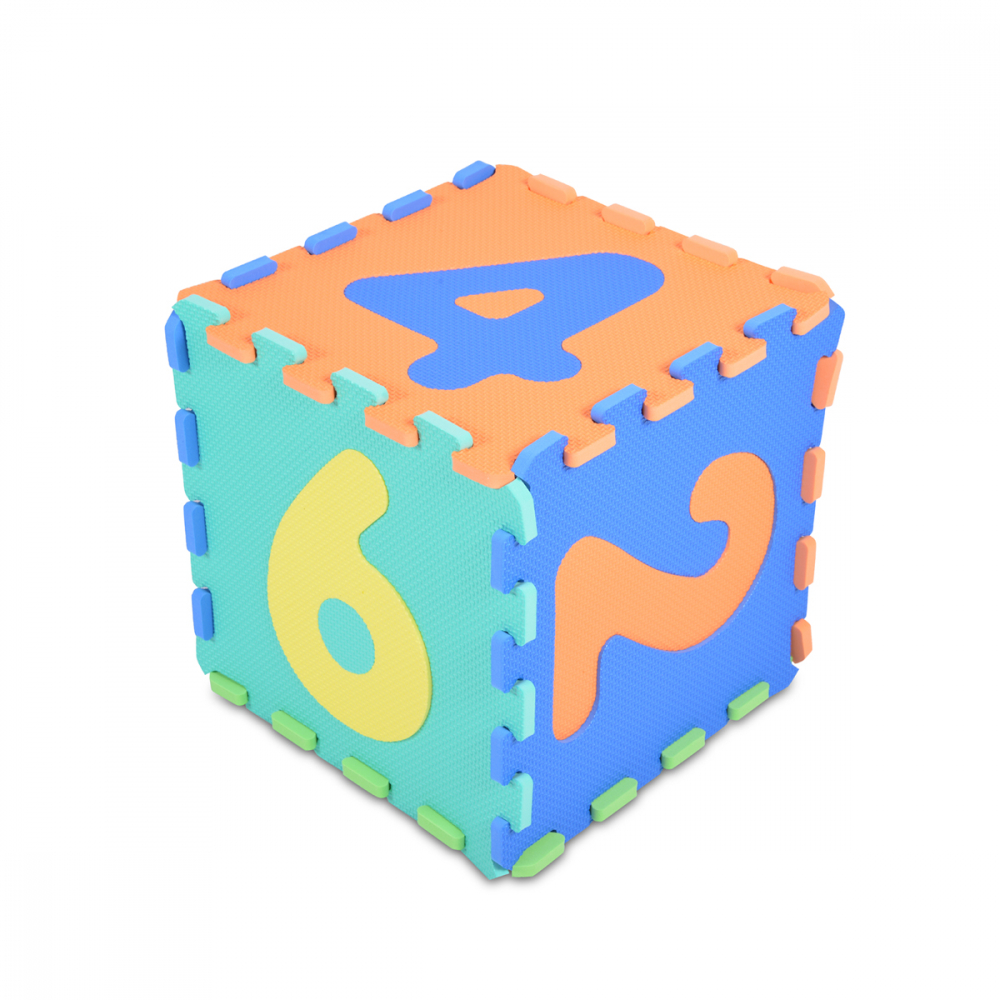 Covoras Puzzle Moni Numbers, 10 Piese, Spuma - imagine 4