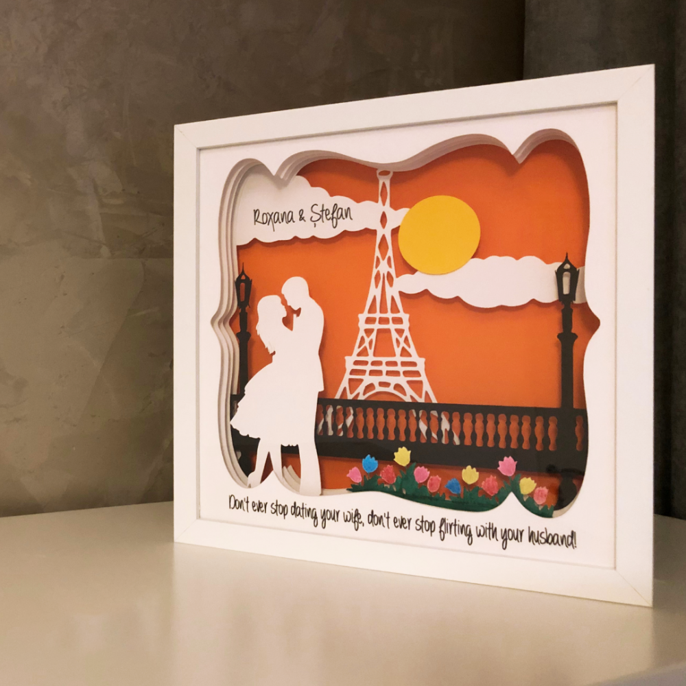 Tablou Luminos Indragostiti 005 | Noorhandmadeatelier - imagine 5