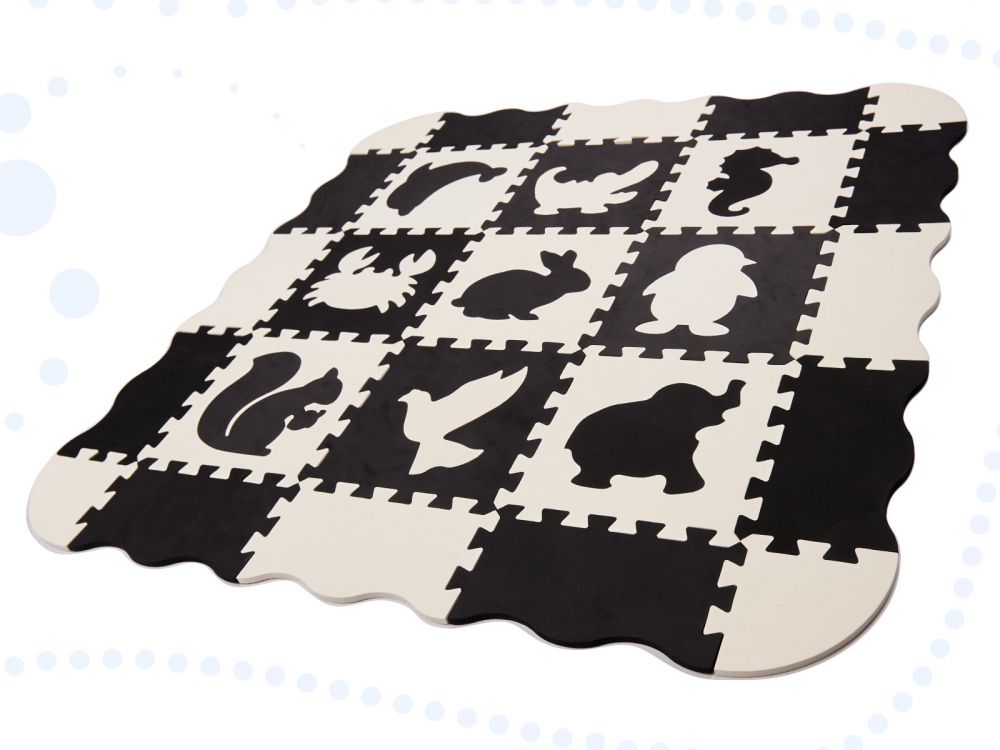 Covoraș Puzzle Spumă 25 Piese Ikonka - imagine 7