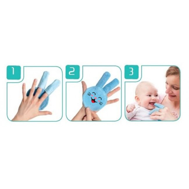 Mănușă Igienizare Denti BabyJem Rabbit Glove Pink