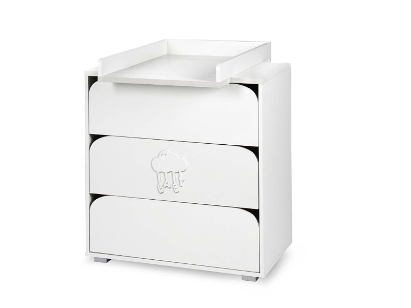 Set Mobilier Copii Klups Nel Cloud Alb, Patut si Comoda