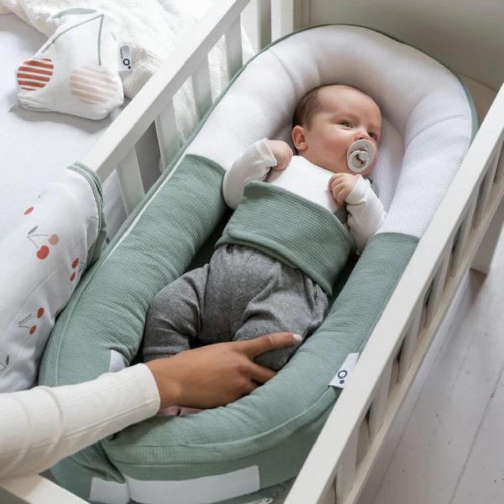 Baby Nest Doomoo Cocoon Green, Bumbac Organic - imagine 4