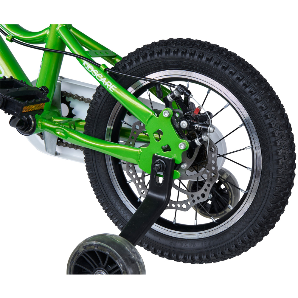 Bicicleta KidsCare 16 inch Verde, cu Roti Ajutatoare - imagine 5