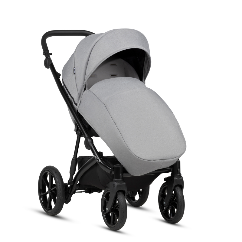 Carucior Buba Zaza2 2in1 cu Suspensii Warm Grey - imagine 2