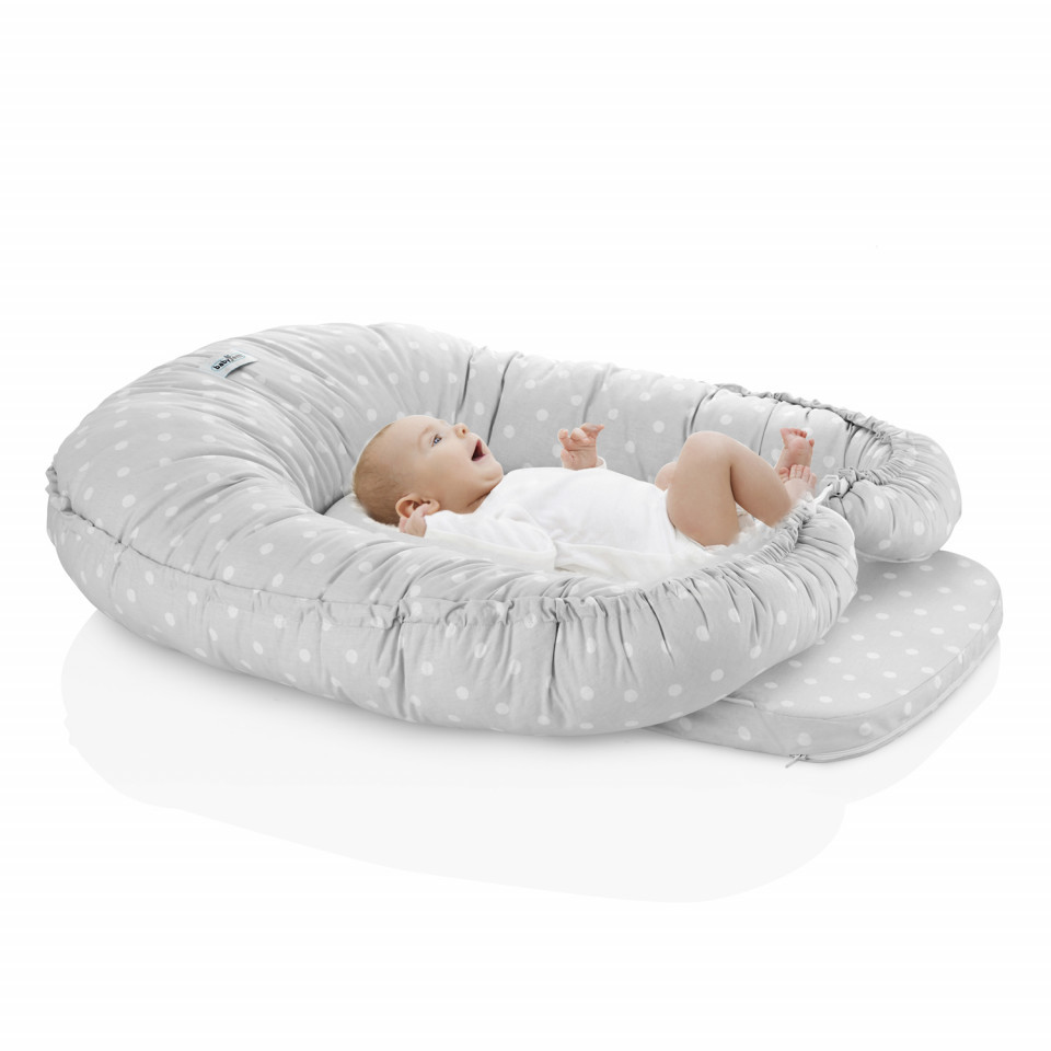 BabyJem BabyNest 5 în 1 Gri - Siguranță & Confort