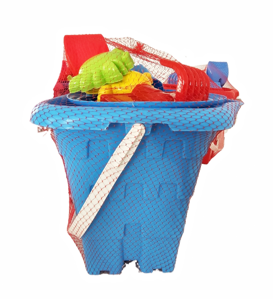Set 9 Jucării de Nisip Castel Blue - Burak Toys