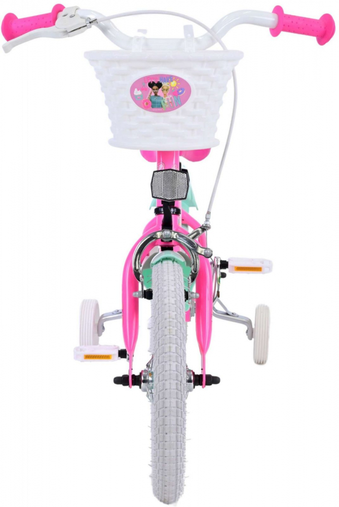 Bicicleta Barbie 14" Eandl Cycles cu Cosulet și Frână - imagine 3