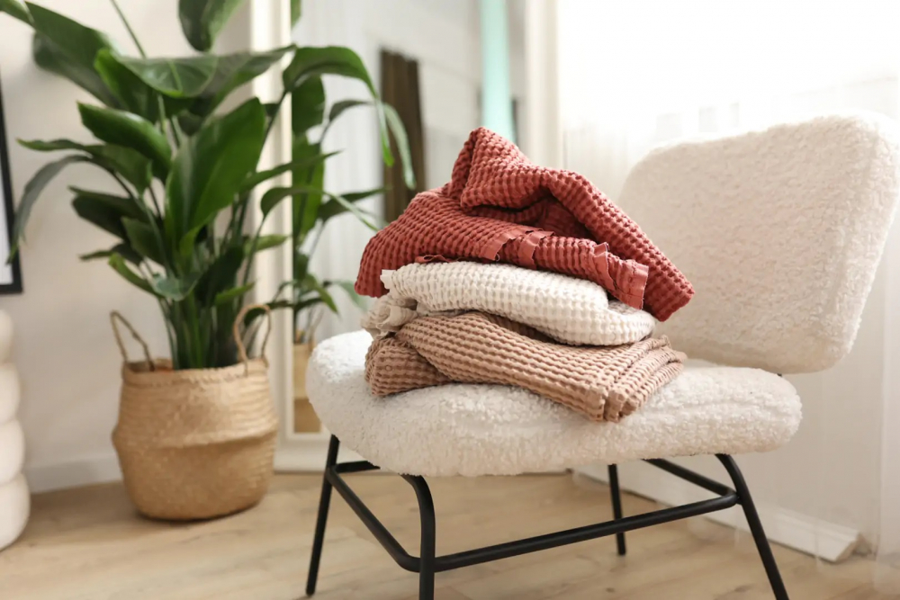 Paturica BabyLy Waffle, Bej, 100x120cm