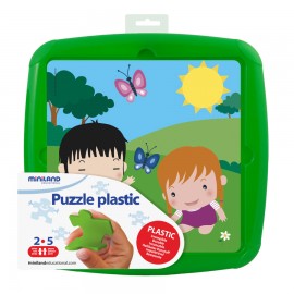 Puzzle Primavara Miniland, 12 piese plastic rezistent - imagine 2