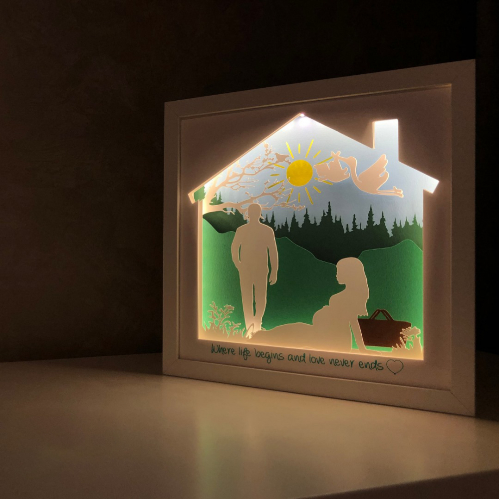 Tablou Luminos Părinți și Copii | Noorhandmadeatelier - imagine 3