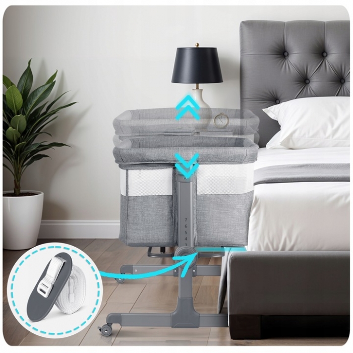 Patut culisant Nukido NK-243 Gri - Proximitate și siguranță - imagine 3