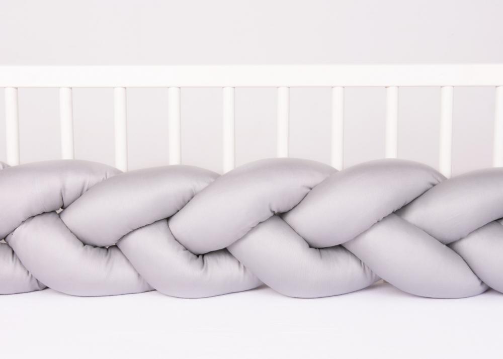 Bumper Bumbac The Braid Grey Babymatex - imagine 3