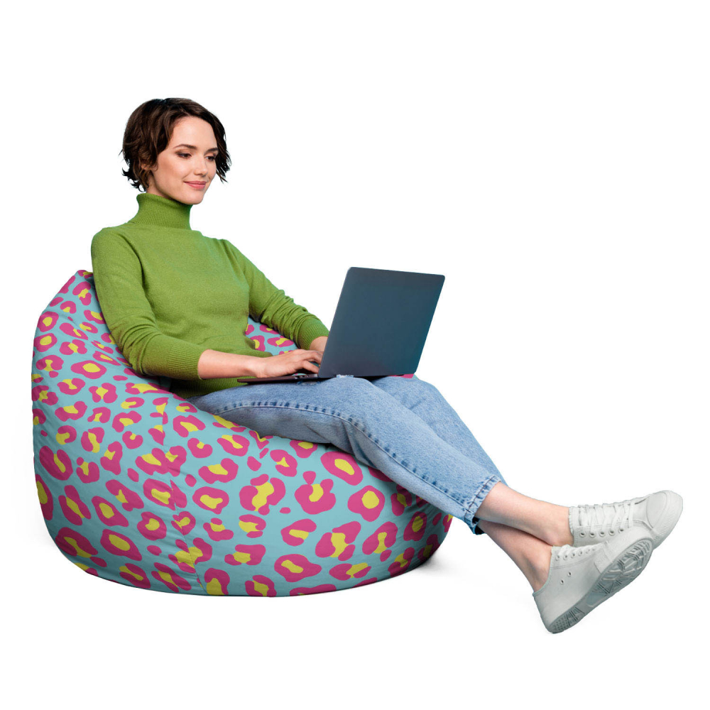 Fotoliu Puf Leopard XL Updeco - imagine 4