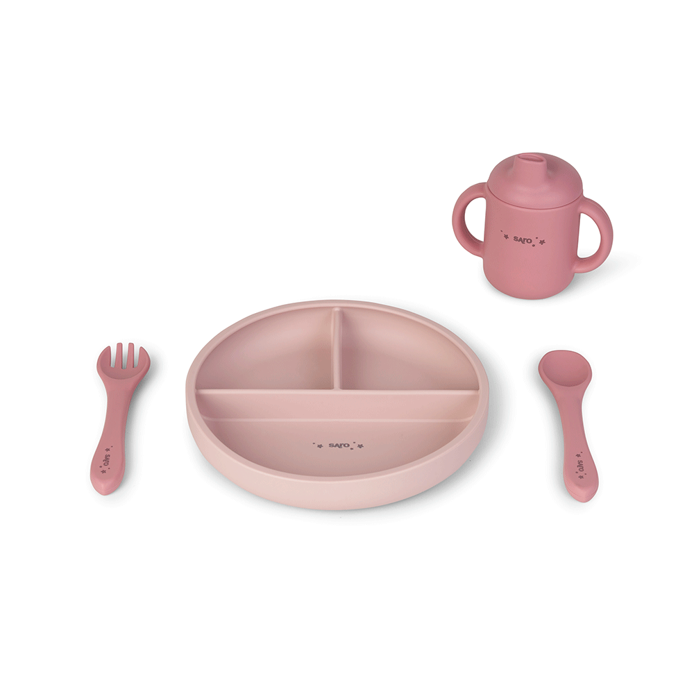 Set Diversificare Saro Baby 4 Piese Pink - imagine 4