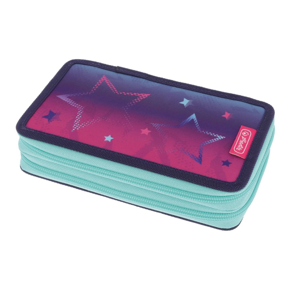 Penar Herlitz Pink Stars, 2 Compartimente, 23 Piese