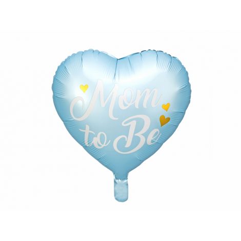 Balon Mom to Be Albastru Party Deco 35cm
