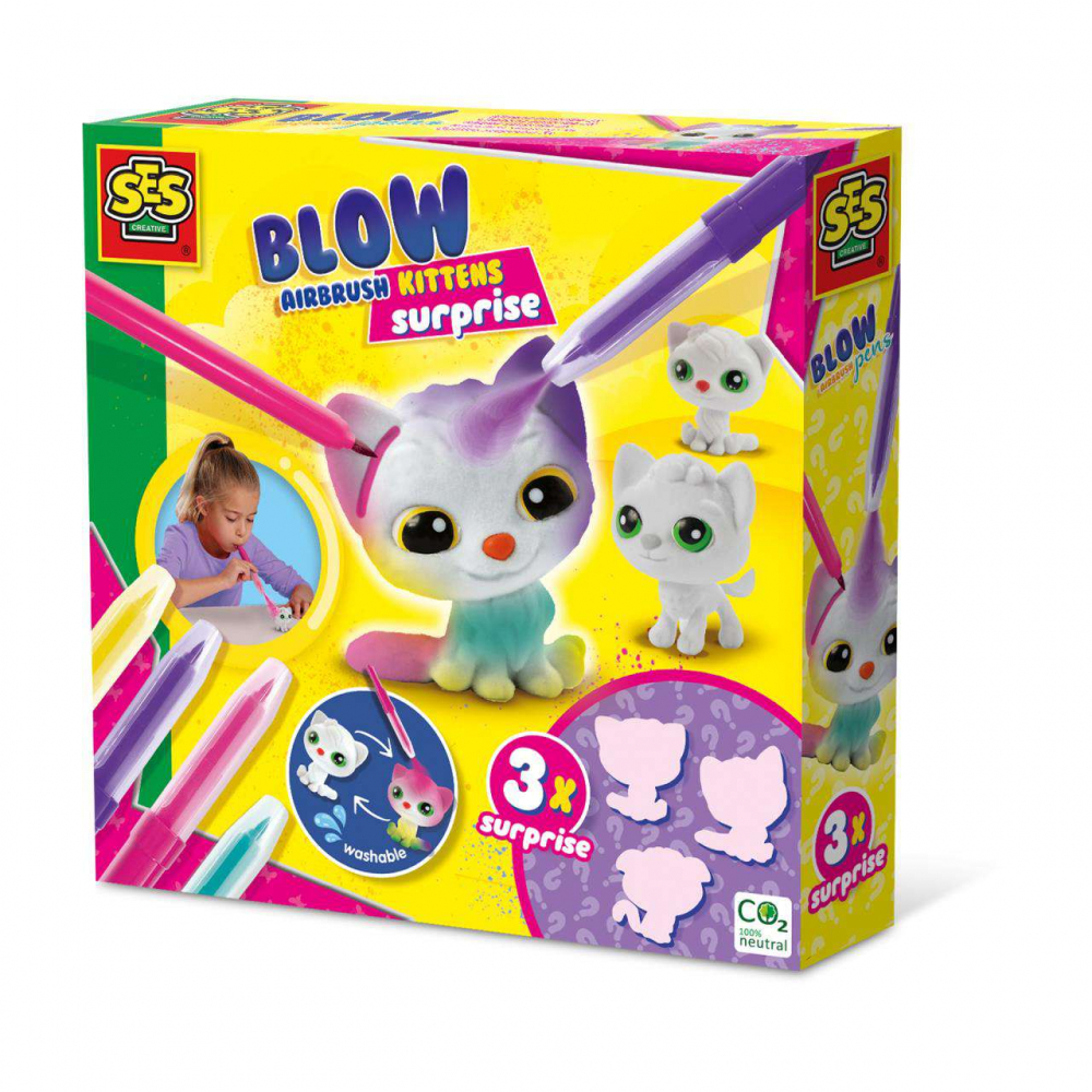 Set Colorat cu Aer Pisici | Ses Creative