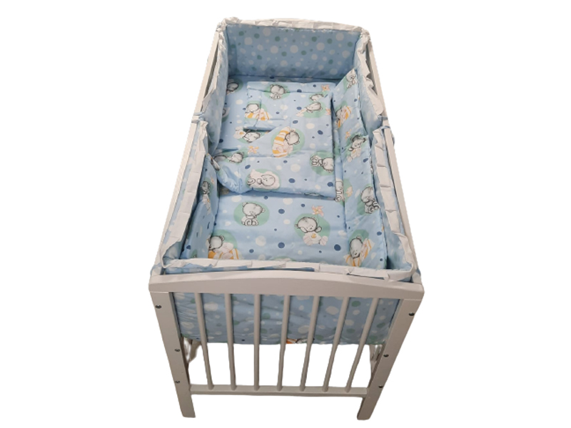 Lenjerie Baby Teddy Mykids 4+1, Albastru - imagine 3