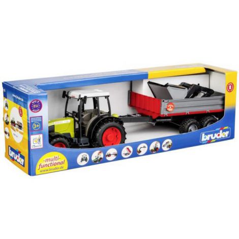 Bruder Tractor Claas cu Remorcă Basculabilă
