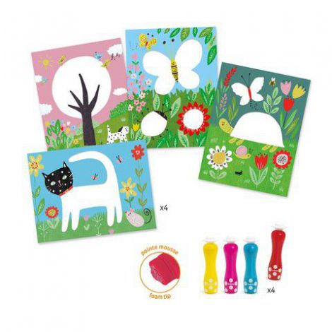 Djeco Bebe deseneaza cu buline | Set creativ +18 luni - imagine 2