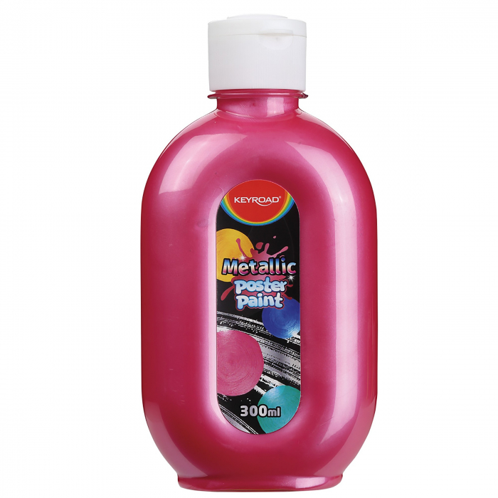 Culoare Tempera Keyroad Roșu Metalizat, 300 ml