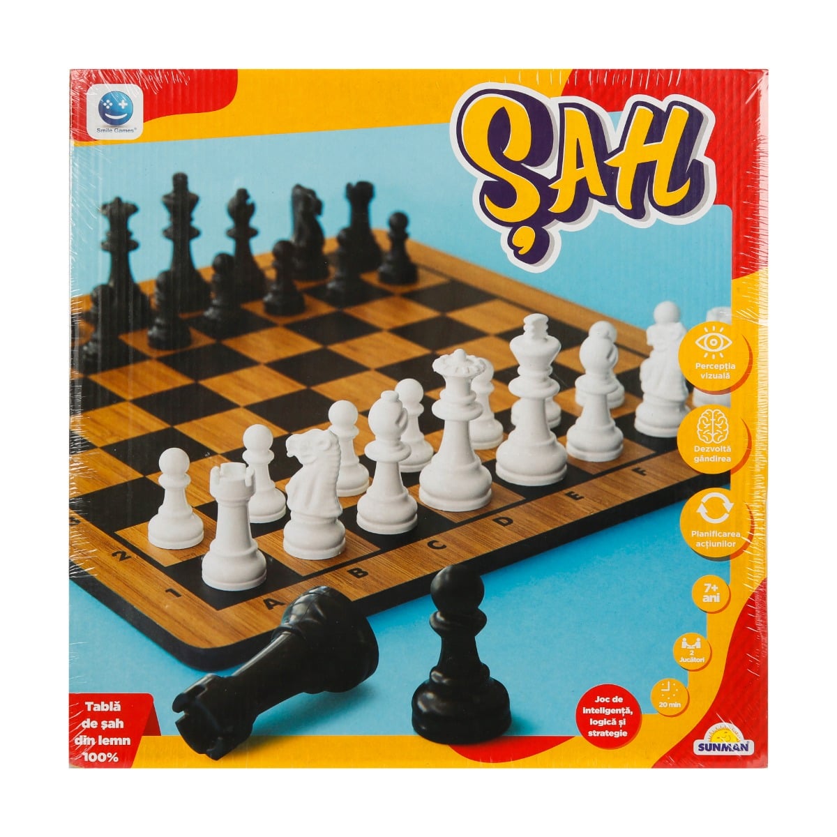 Set Joc de Șah Lemn Smile Games