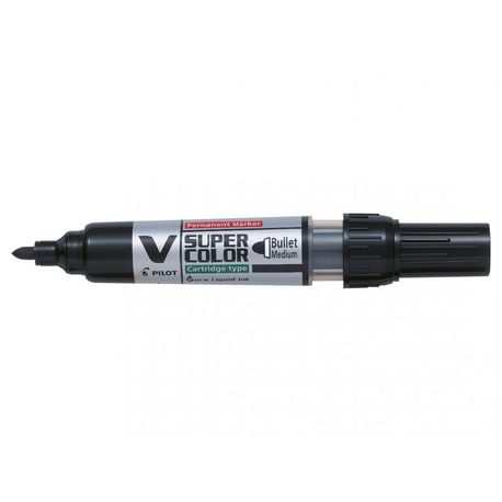 Marker Permanent Pilot VSuper Color Negru 4.5mm