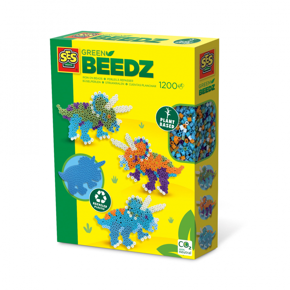 Set Green Beedz Triceraptos, 1200 Margele, Ses Creative