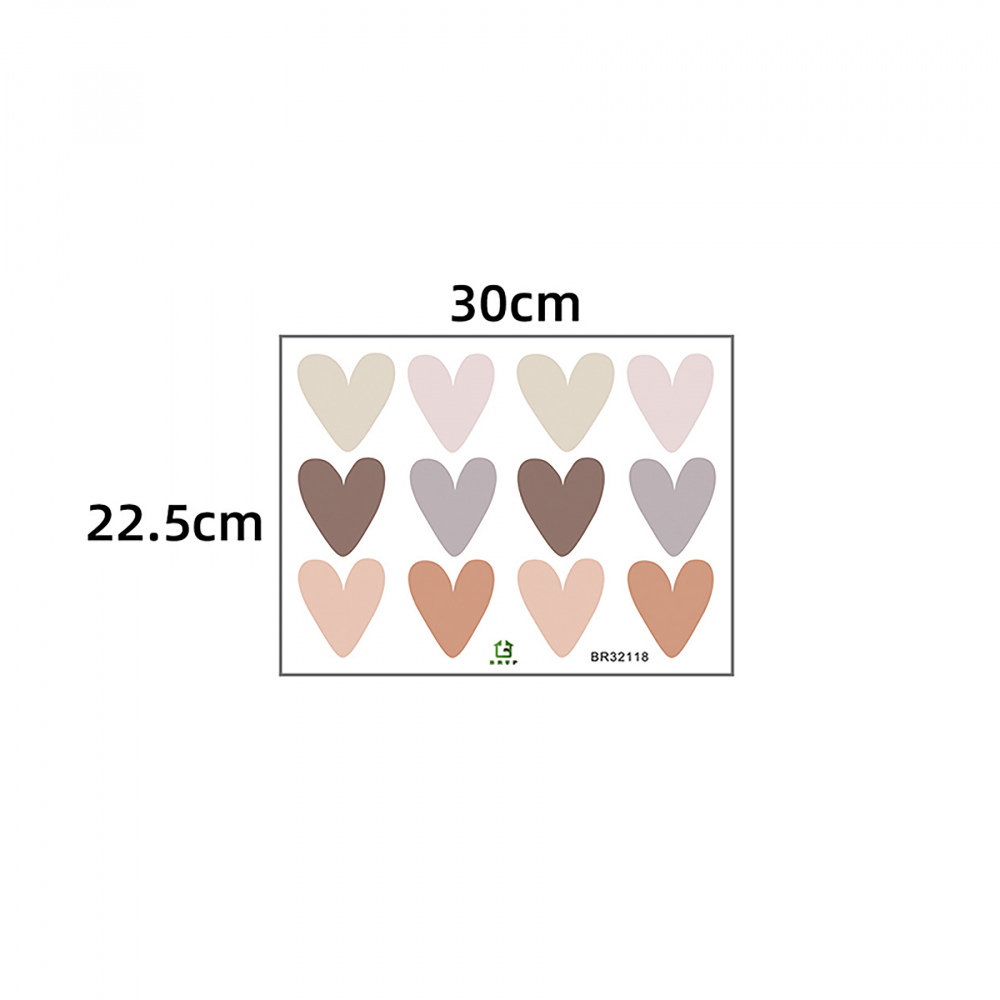 Sticker Boho Inimioare Sipo - Decor Camera Copilului - imagine 6