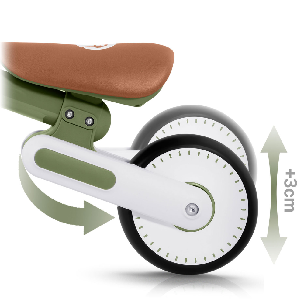 Bicicleta Echilibru Nukido Verde | Dezvoltare Copii - imagine 8