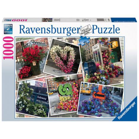 Puzzle Flori în New York, 1000 piese, Ravensburger