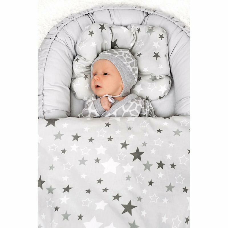 Set New Baby Baby Nest cu Păturică și Pernuță - imagine 5