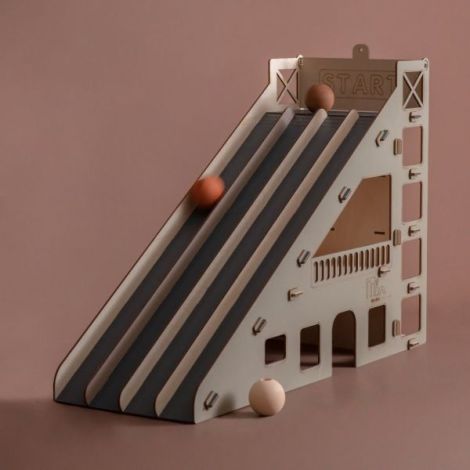 Pista Curse Lemn Minmimcph | Jucarie Educativa Copii - imagine 3