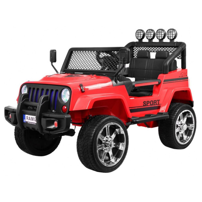 Masinuta Electrica NEW RAPTOR 4x4 EVA Rosu