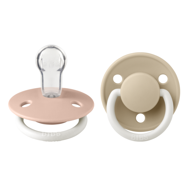 Set 2 Suzete Bibs Glow BlushVanilla, Rotunde - imagine 2
