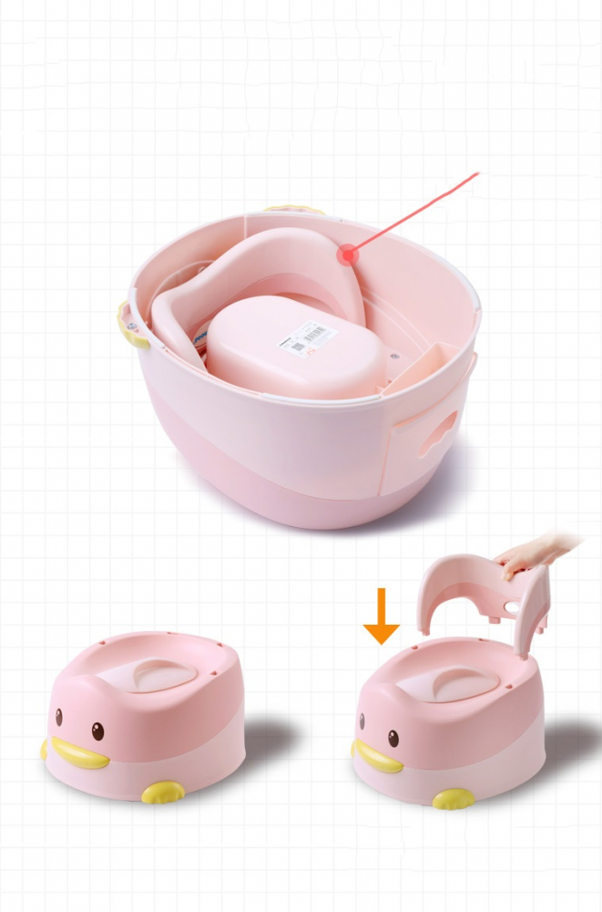Olita Little Mom Duck Pink Ergonomica cu Spatar