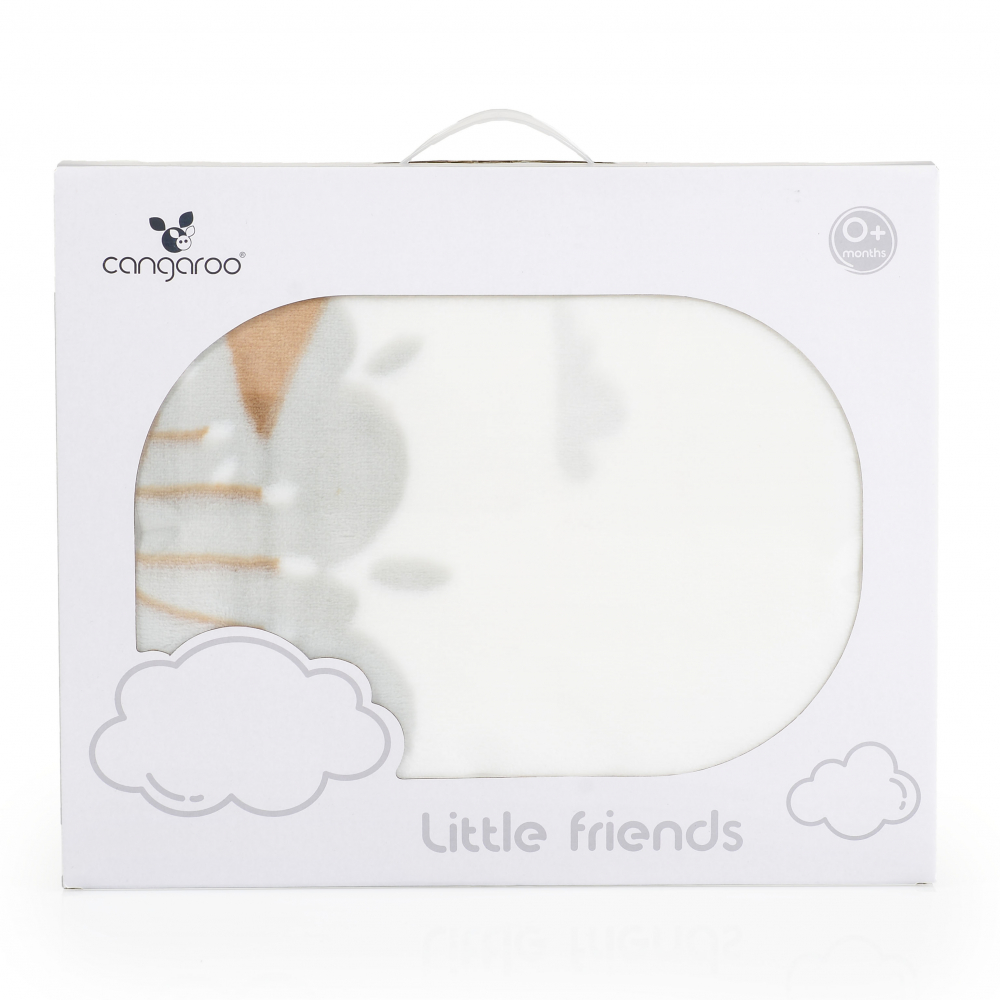 Patura Cangaroo Sherpa Bebe 80x110 cm Little Friends - imagine 3