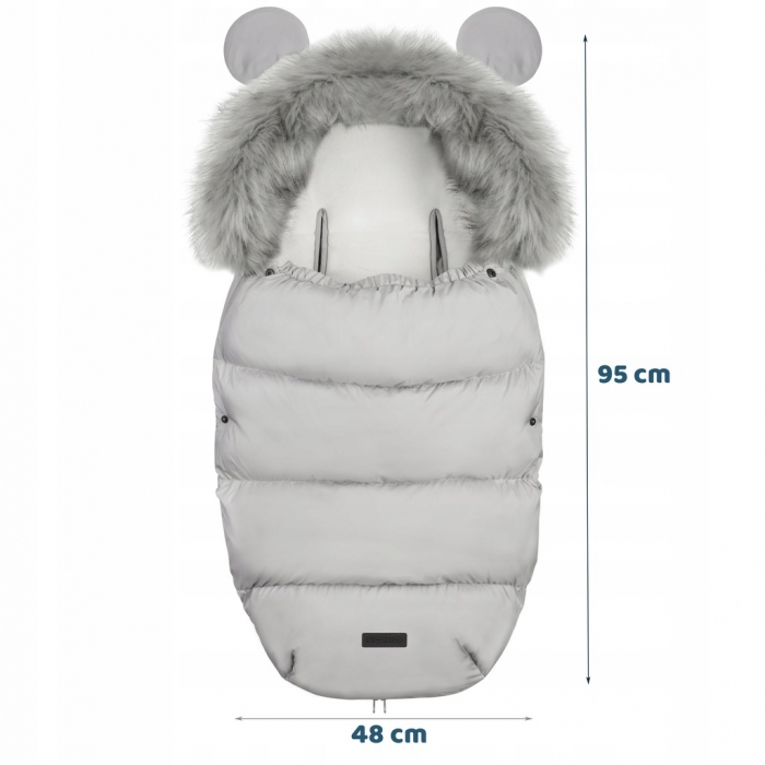 Sac Dormit Ricokids Elmi Gri - Comfort Siguranta Copil - imagine 6