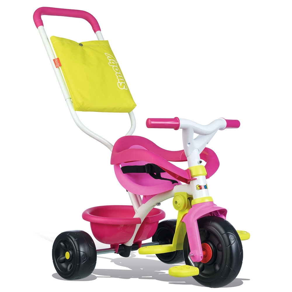 Tricicleta Smoby Be Fun Pink, Maner Parinti - imagine 5