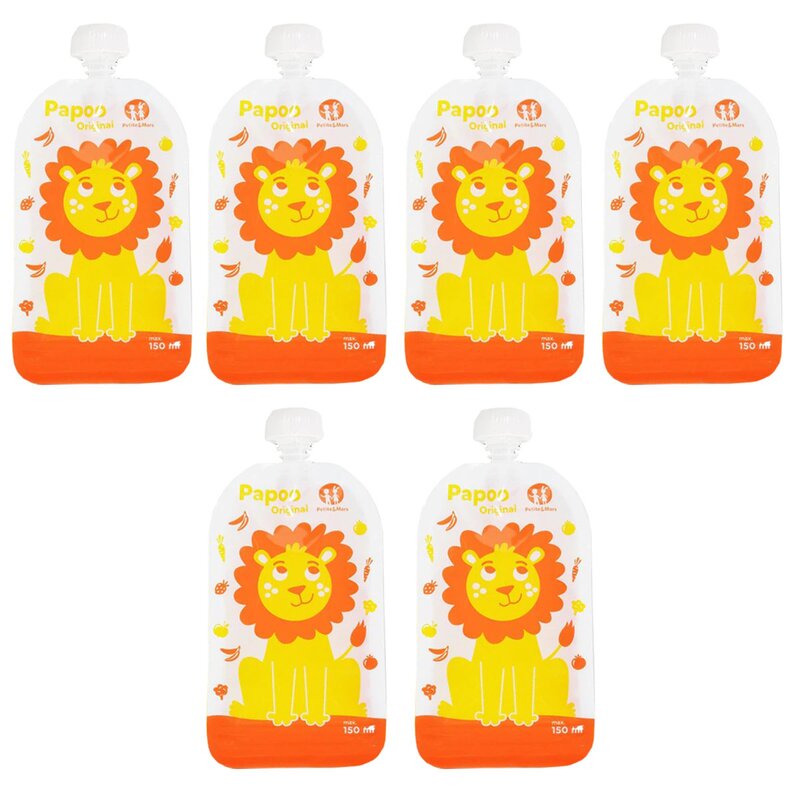 Set 6 Pungi Reutilizabile Petite&Mars Papoo