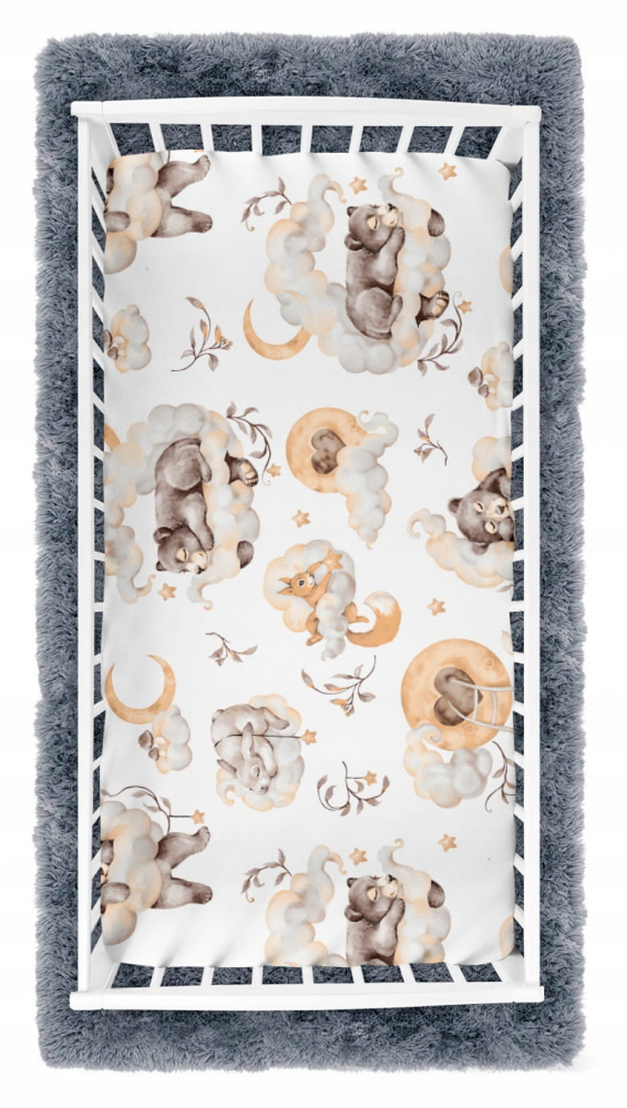 Cearceaf Copii Bumbac 100% BabyMam Sleepy Bears
