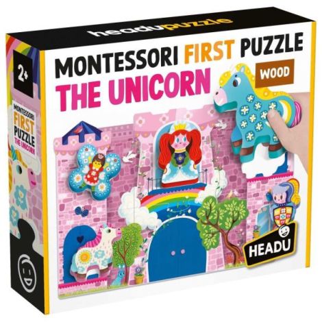 Headu Puzzle Unicorni Montessori - Dezvoltare - imagine 2