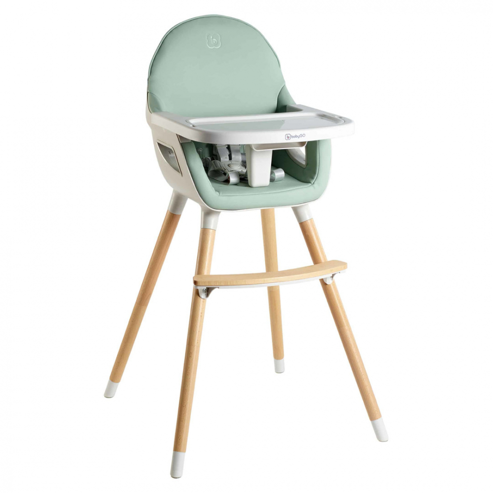 Scaun Masa BabyGo Skandi Green Transformabil - imagine 7