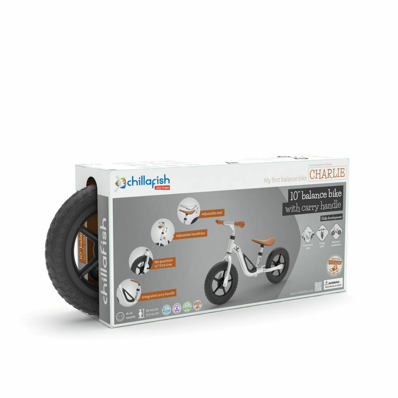 Bicicleta Echilibru Chillafish Charlie Silver, 2.5kg