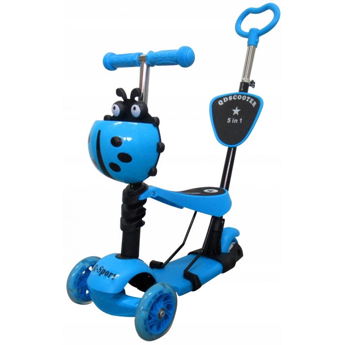 Trotineta 5 in 1 R-Sport H3 Albastru cu Scaun - imagine 2