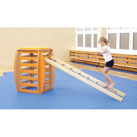 Cub Gimnastică Moje Bambino, Lemn și Saltea PVC - imagine 4