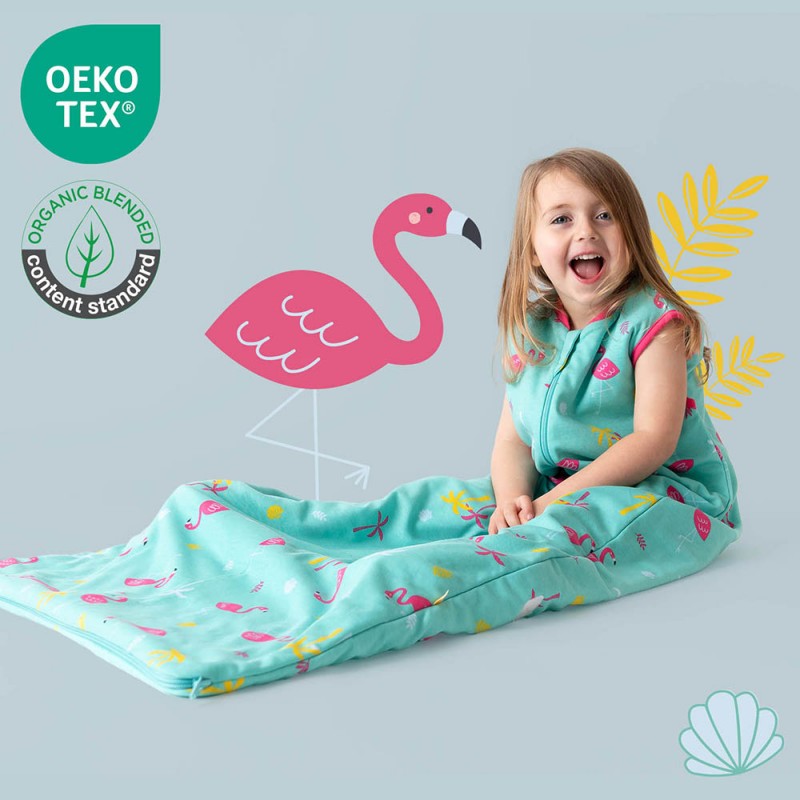 Sac de Dormit Slumbersac Flamingo, 1.0 Tog, 110 cm - imagine 3