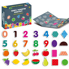 Puzzle Magnetic Cifre și Fructe Krista | Educativ