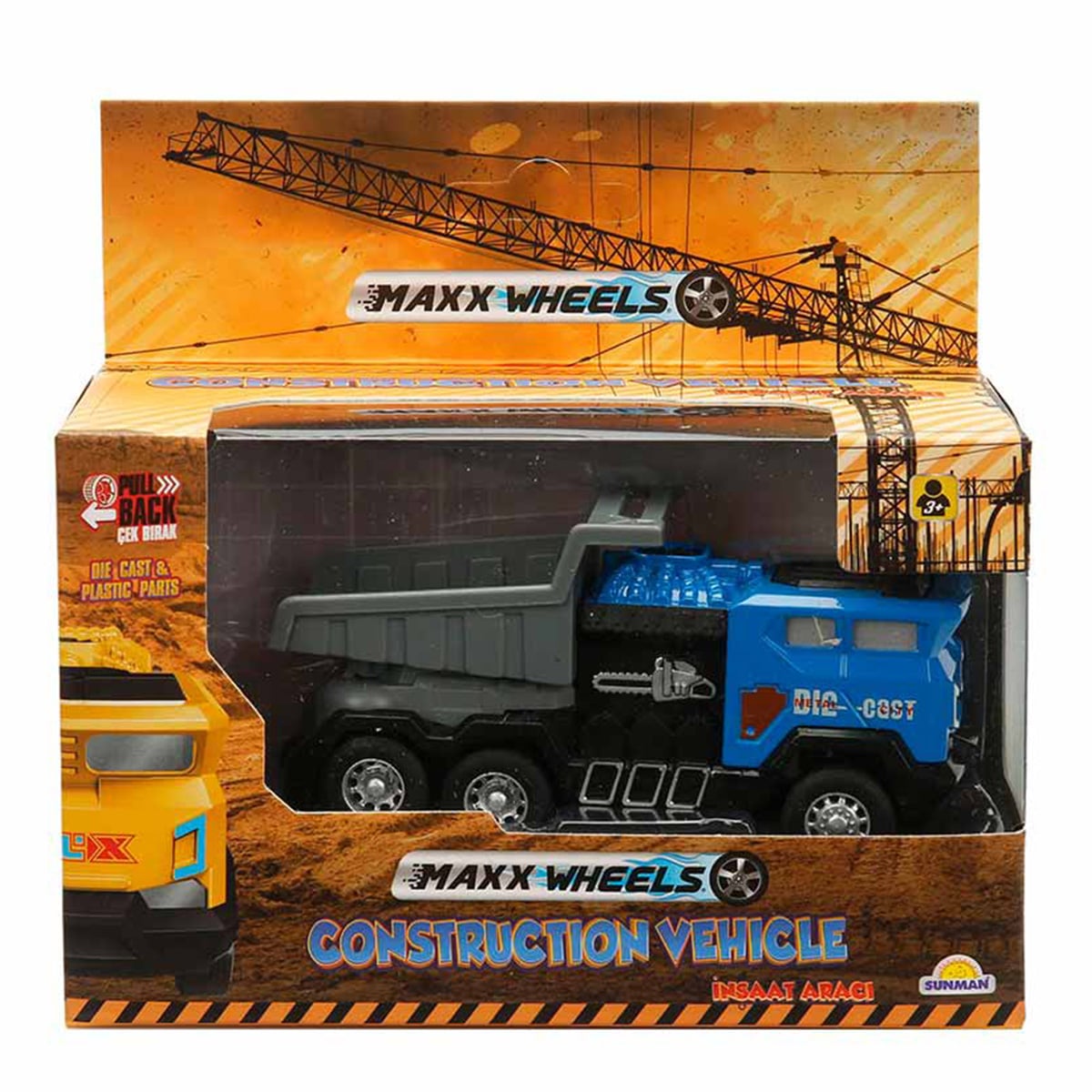 Camion Basculant Maxx Wheels Albastru | Jucărie Construcții