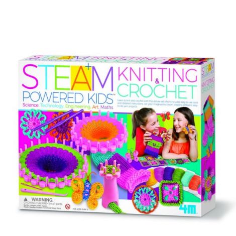 4M STEAM Kids Kit Tricotat și Croșetat